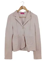 Vorschaubild 1 von Damen Blazer Gr. 40/L Beige Baumwolle Pailletten Casual
