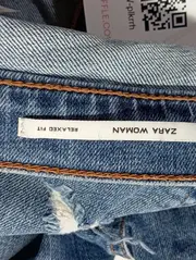 Vorschaubild 3 von Damen Jeans Gr. 36 W28 Blau Destroyed Relaxed Fit