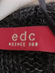 Vorschaubild 4 von EDC Damen Strick Poncho Grau Gr. 42/XL Casual Alpaka Wolle