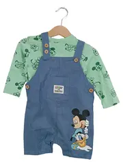 Vorschaubild 1 von Mickey & Friends Twin Set Jungen Gr. 74 Latzhose Langarmshirt Mehrfarbig