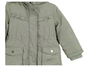 Vorschaubild 4 von Mädchen Winterjacke Gr. 92 Parka Kunstpelz Kapuze Grün