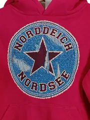 Vorschaubild 3 von Kinder Kapuzenpullover Norddeich Nordsee Gr. 98/104 Pink