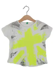 Vorschaubild 1 von Kinder T-Shirt Gr. 116 Grafik Weiß Kurzarm