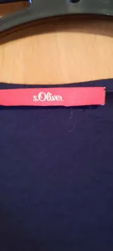 Vorschaubild 2 von Damen Langarmshirt Gr. 36/S Blau 3/4-Arm V-Ausschnitt