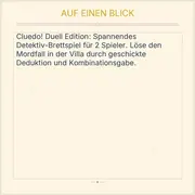Vorschaubild 4 von Cluedo Duell Edition Brettspiel Gaming Detektivspiel für 2 Spieler