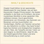 Vorschaubild 5 von Cluedo Duell Edition Brettspiel Gaming Detektivspiel für 2 Spieler