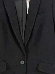 Vorschaubild 4 von Damen Blazer Gr. 36 Schwarz Business Strukturmuster