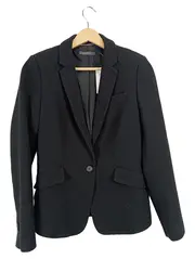 Vorschaubild 1 von Damen Blazer Gr. 36 Schwarz Business Strukturmuster