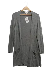 Vorschaubild 1 von Damen Strickjacke Grau Gr. 36/S Kaschmir-Mix Langarm Elegant