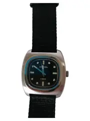 Vorschaubild 2 von Herren Armbanduhr Retro Schwarz Metall
