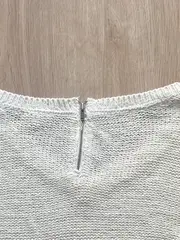 Vorschaubild 4 von Damen Pullover Gr. 44 XXL Beige Casual V-Ausschnitt Reißverschluss