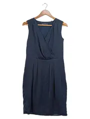 Vorschaubild 1 von Damen Businesskleid Gr. 38 M Blau gepunktet