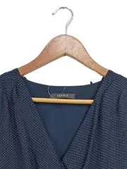 Vorschaubild 2 von Damen Businesskleid Gr. 38 M Blau gepunktet