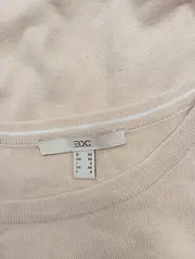 Vorschaubild 3 von Pullover Damen 34/XS Beige Baumwolle Viskose Casual