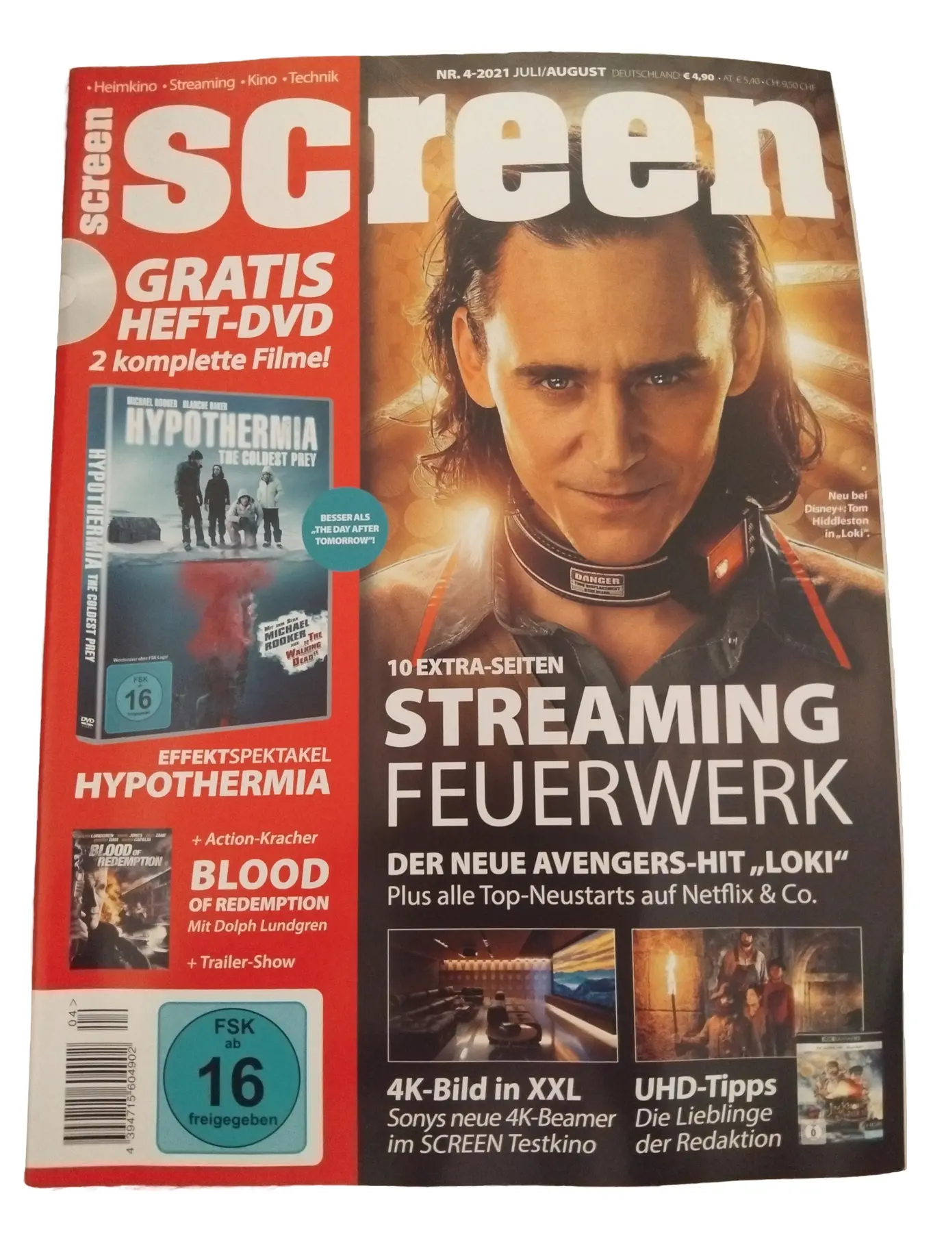 Hypothermia DVD Tier Monster Horrorfilm Michael Rooker FSK 16