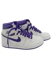Vorschaubild 2 von Air Jordan 1 High Damen Sneaker Leder Weiß Gr. 37.5 Freizeit