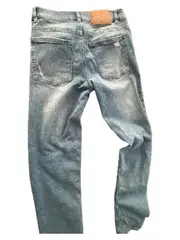 Vorschaubild 4 von Destroyed Jeans Kinder Gr. 164 Hellblau Used Look Skinny