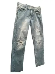 Vorschaubild 2 von Destroyed Jeans Kinder Gr. 164 Hellblau Used Look Skinny