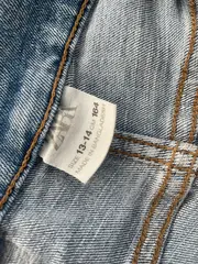 Vorschaubild 6 von Destroyed Jeans Kinder Gr. 164 Hellblau Used Look Skinny