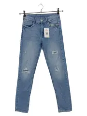 Vorschaubild 1 von Destroyed Jeans Kinder Gr. 164 Hellblau Used Look Skinny