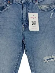 Vorschaubild 3 von Destroyed Jeans Kinder Gr. 164 Hellblau Used Look Skinny