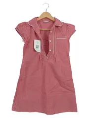 Vorschaubild 1 von Sommerkleid Mädchen Kariert Rot Freizeit Baumwolle Gr. 128