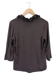 Vorschaubild 2 von TAIFUN Bluse Damen 36/S Schwarz Elegant Rüschen 3/4-Arm