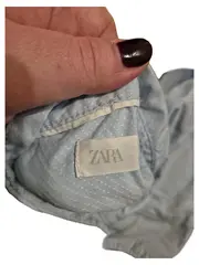 Vorschaubild 5 von Baby Body Hemdbody Langarm Gr. 86 Blau Gepunktet Baumwolle Hemd Strampler