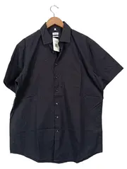 Vorschaubild 1 von Herren Kurzarmhemd Gr. 44/XS Schwarz Casual Freizeit