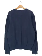 Vorschaubild 2 von Herren Pullover Gr. 50/L Blau Klassisch Strukturmuster Langarm