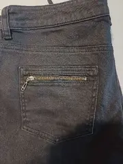 Vorschaubild 4 von Damen Biker Hose Gr. 38 Blau Reißverschluss Stretch
