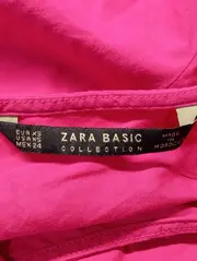 Vorschaubild 4 von Basic Damen Bluse XS Pink Fledermausärmel Schleife Baumwolle