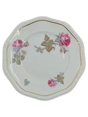 Vorschaubild 1 von Bavaria Teller Rosenmuster Goldrand Porzellan 19cm