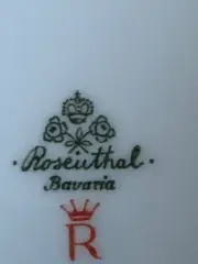 Vorschaubild 5 von Bavaria Teller Rosenmuster Goldrand Porzellan 19cm