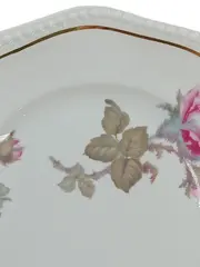 Vorschaubild 4 von Bavaria Teller Rosenmuster Goldrand Porzellan 19cm