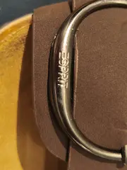 Vorschaubild 7 von Damen Pantoletten Gr. 39 Braun Kork Fußbett Schnalle Sandalen