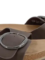 Vorschaubild 3 von Damen Pantoletten Gr. 39 Braun Kork Fußbett Schnalle Sandalen