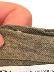 Vorschaubild 5 von Damen Tunikakleid Gr. XS Oliv Gepunktet Boho Langarm Viskose