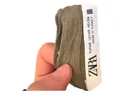 Vorschaubild 6 von Damen Tunikakleid Gr. XS Oliv Gepunktet Boho Langarm Viskose