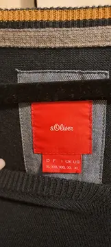 Vorschaubild 4 von Herren Pullover Basic V-Ausschnitt Uni Blau Baumwolle Gr. XL