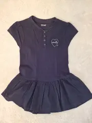 Vorschaubild 4 von Mädchen Freizeitkleid Gr. 138 cm Blau Casual Baumwolle