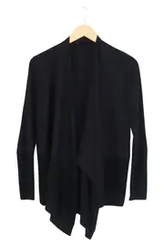 Vorschaubild 1 von Damen Strickjacke Cardigan Gr. 38/M Schwarz Casual Elegant Viskose