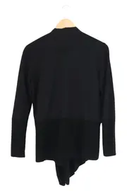 Vorschaubild 2 von Damen Strickjacke Cardigan Gr. 38/M Schwarz Casual Elegant Viskose
