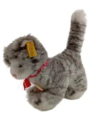 Vorschaubild 1 von Baby Kuscheltier Katze Grau 23cm Plüschtier Stofftier