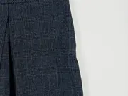 Vorschaubild 5 von Faltenrock Damen Gr. 44 Grau Kariert Wolle Klassisch Business