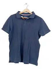 Vorschaubild 1 von Herren Poloshirt Blau Gr. M Regular Fit Baumwolle