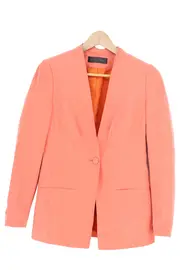 Vorschaubild 1 von Damen Blazer Leichte Jacke Gr. 34/XS Orange Elegant Modern