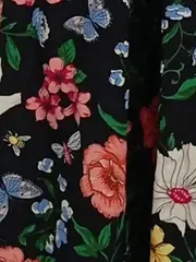 Vorschaubild 6 von Damen Sommerkleid Blumenmuster Viskose Gr. XS Mehrfarbig