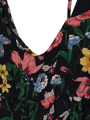 Vorschaubild 4 von Damen Sommerkleid Blumenmuster Viskose Gr. XS Mehrfarbig