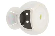 Vorschaubild 2 von Teelichthalter Duftlampe Keramik Weiß Modern Blumenmuster Cut-Outs